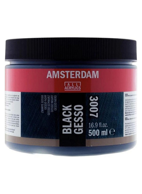 AMSTERDAM Black Gesso 500 ML - Premium Art Supplies