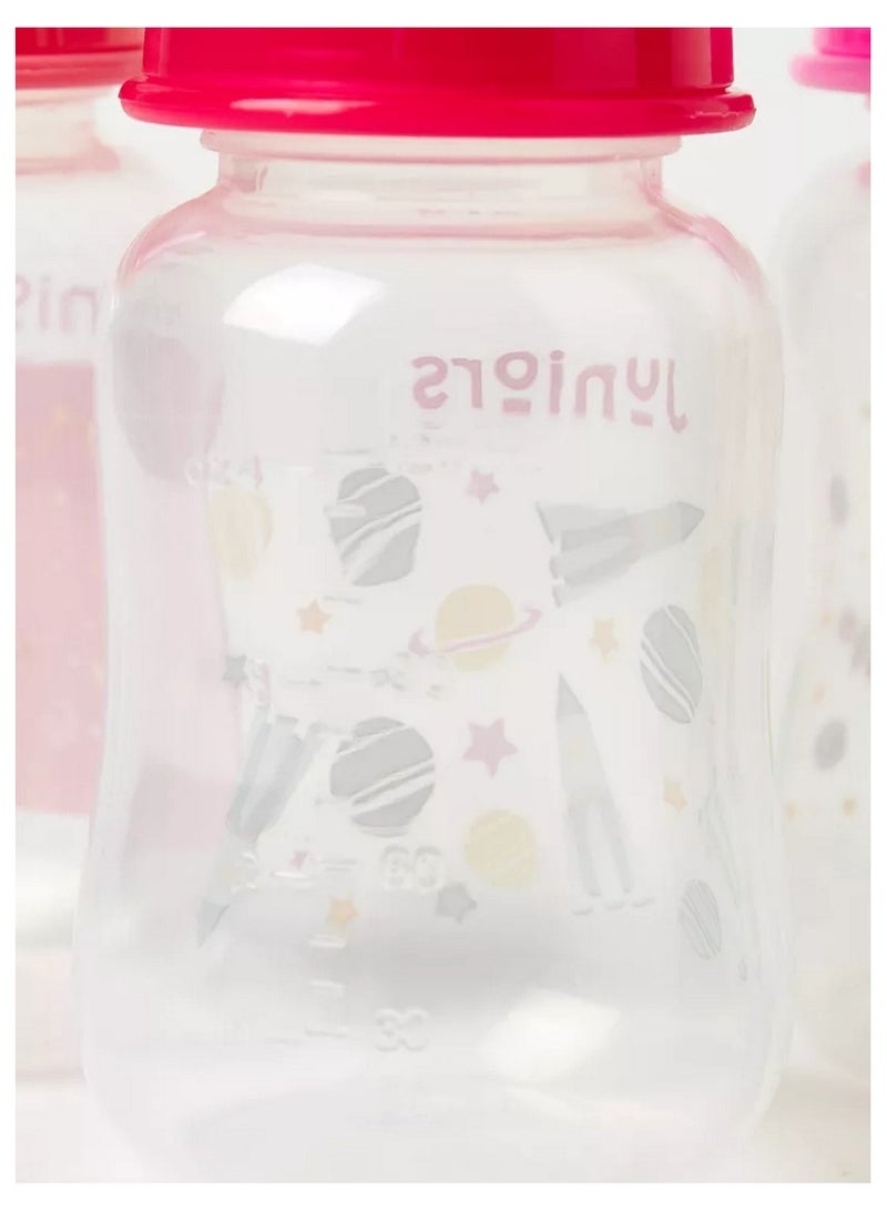 JUNIORS 3 Piece Printed Feeding Bottle Set 120 ml