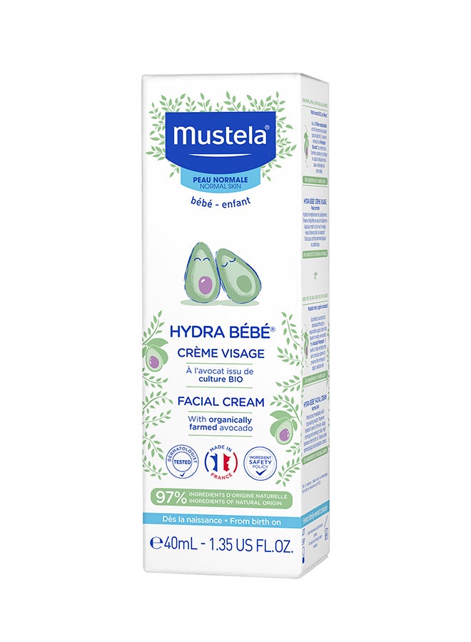 Mustela Hydra Bebe Facial Cream for Normal Skin