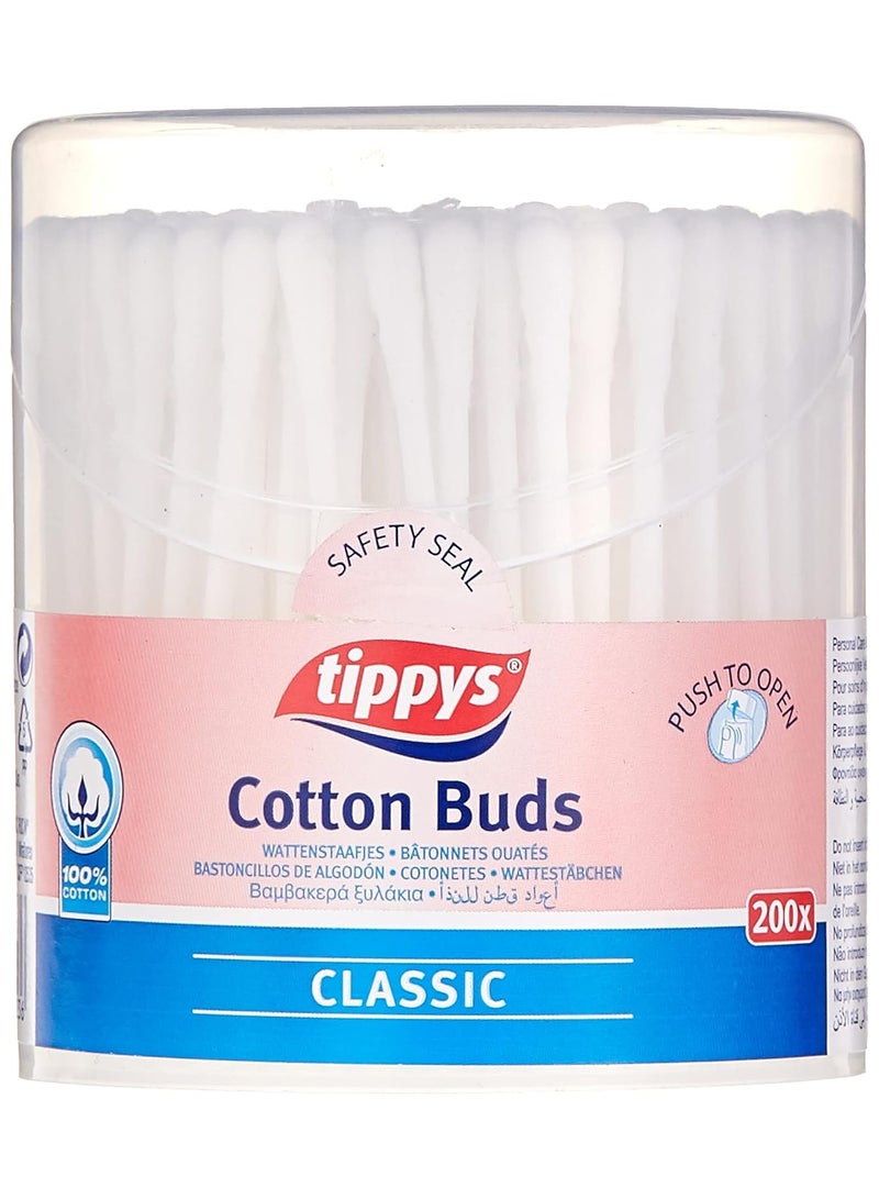 Tippys Classic Cotton Buds 200 Pcs