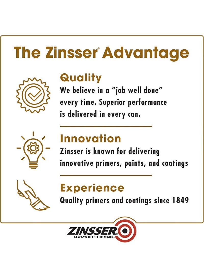 Zinsser High Hide Cover Stain Primer And Sealer White 946 ML