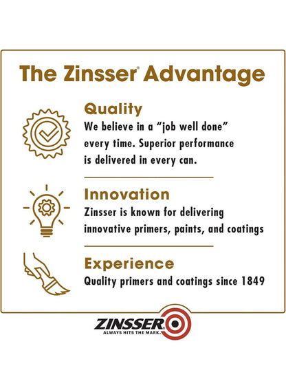 Zinsser High Hide Cover Stain Primer And Sealer White 946 ML
