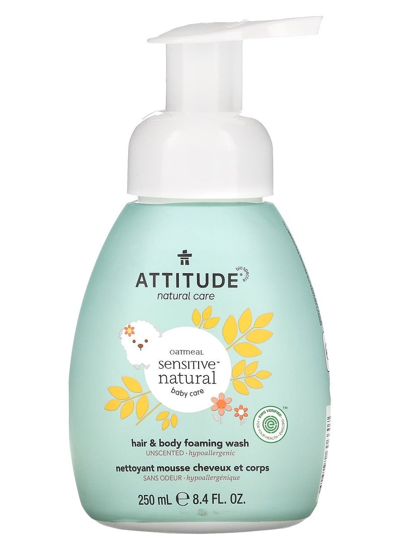 Attitude Oatmeal Sensitive Baby Care Foaming Wash