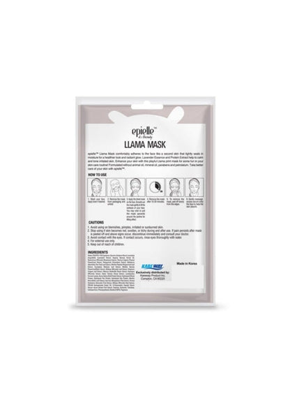 Epielle Llama Character Mask for Calming & Toning