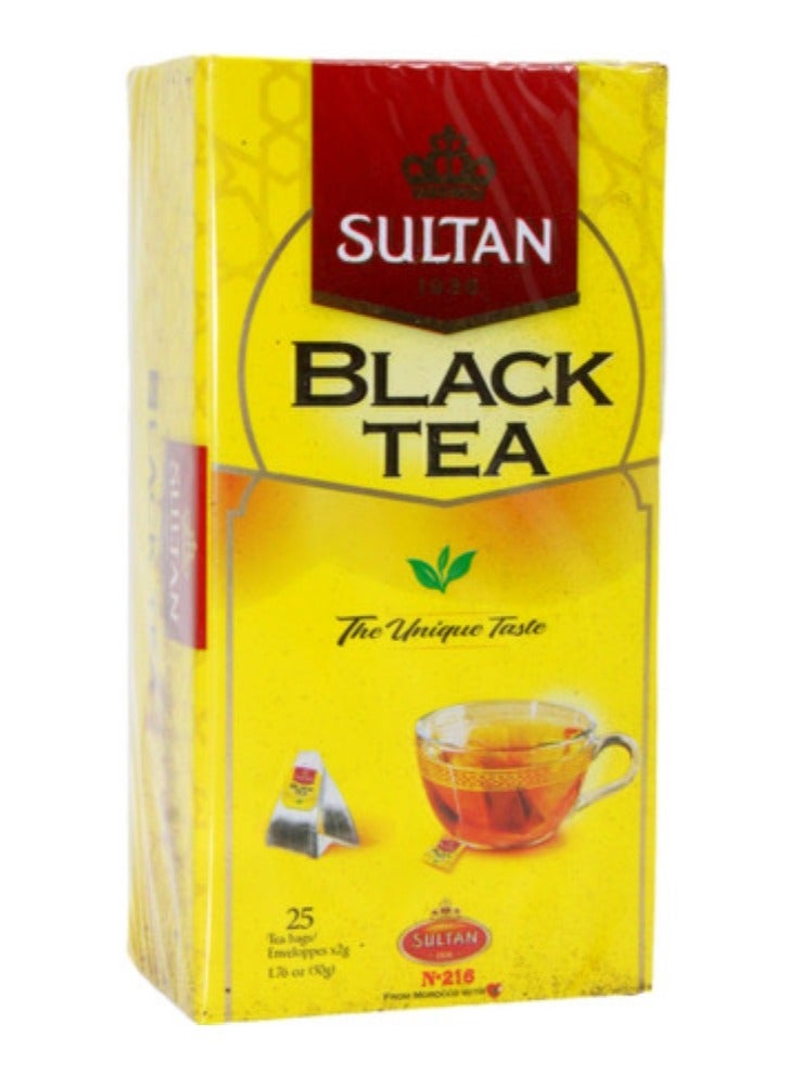 Sultan Black Tea 25 Tea Bags - Premium Quality