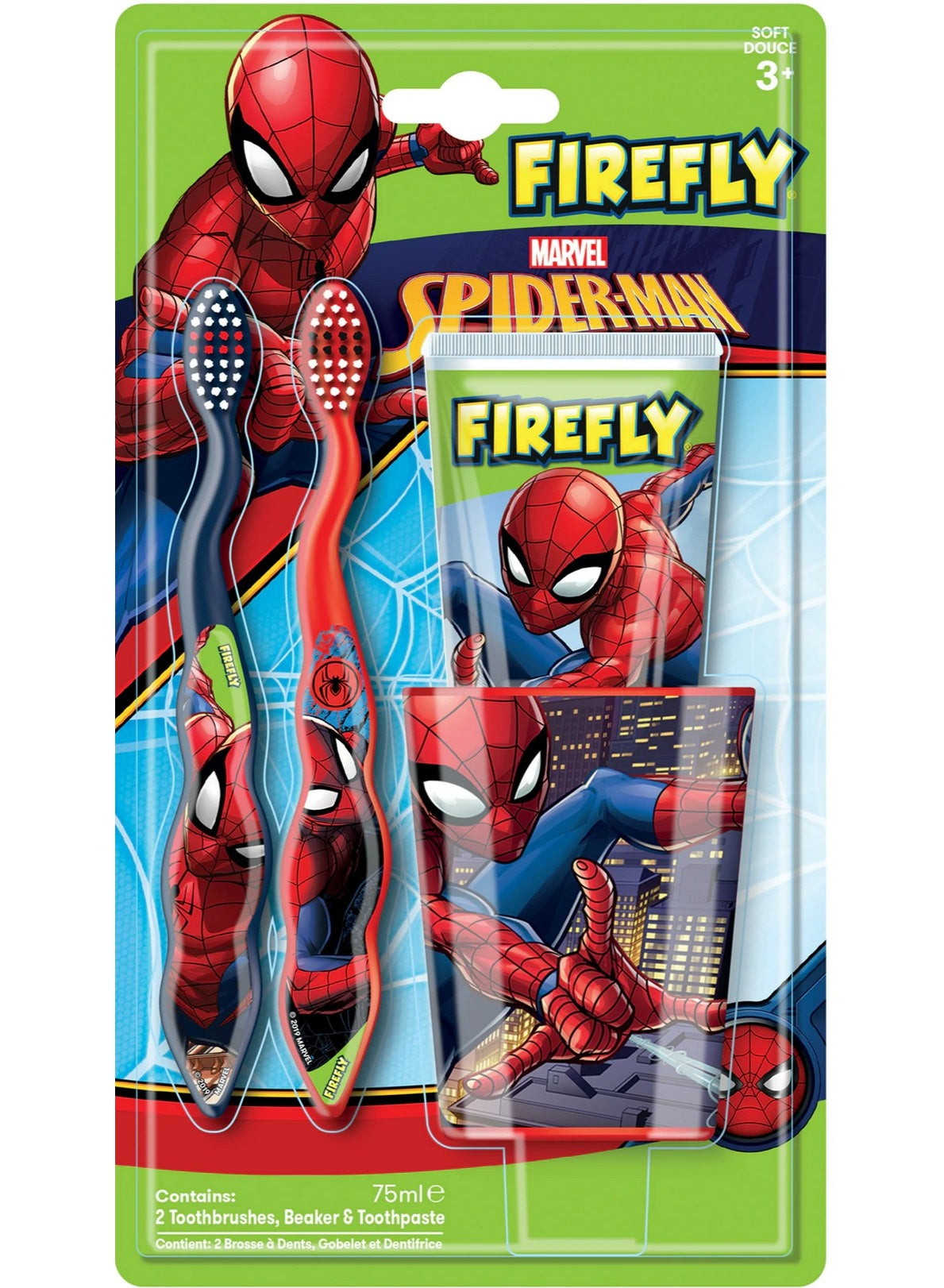 care feels, cool dry, cup cosmetic, cup giving, design fun, dry place, feels like, firefly, fun marvel, key tools, marvel spiderman, mild mint, oral care, toothbrushes toothpaste, young gums