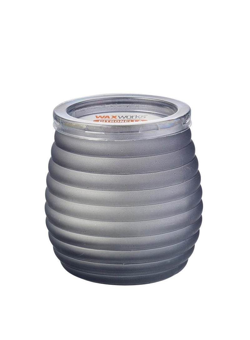 Waxworks Patio Glass Jar With Citronella Candle