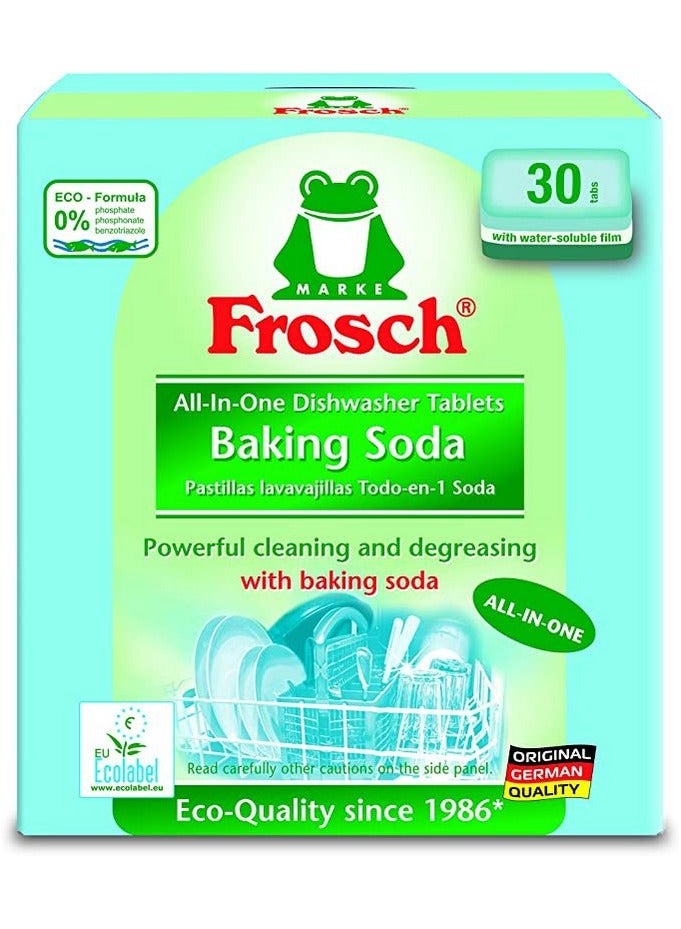 Frosch Baking Soda Dishwasher Tablets - 30 Count