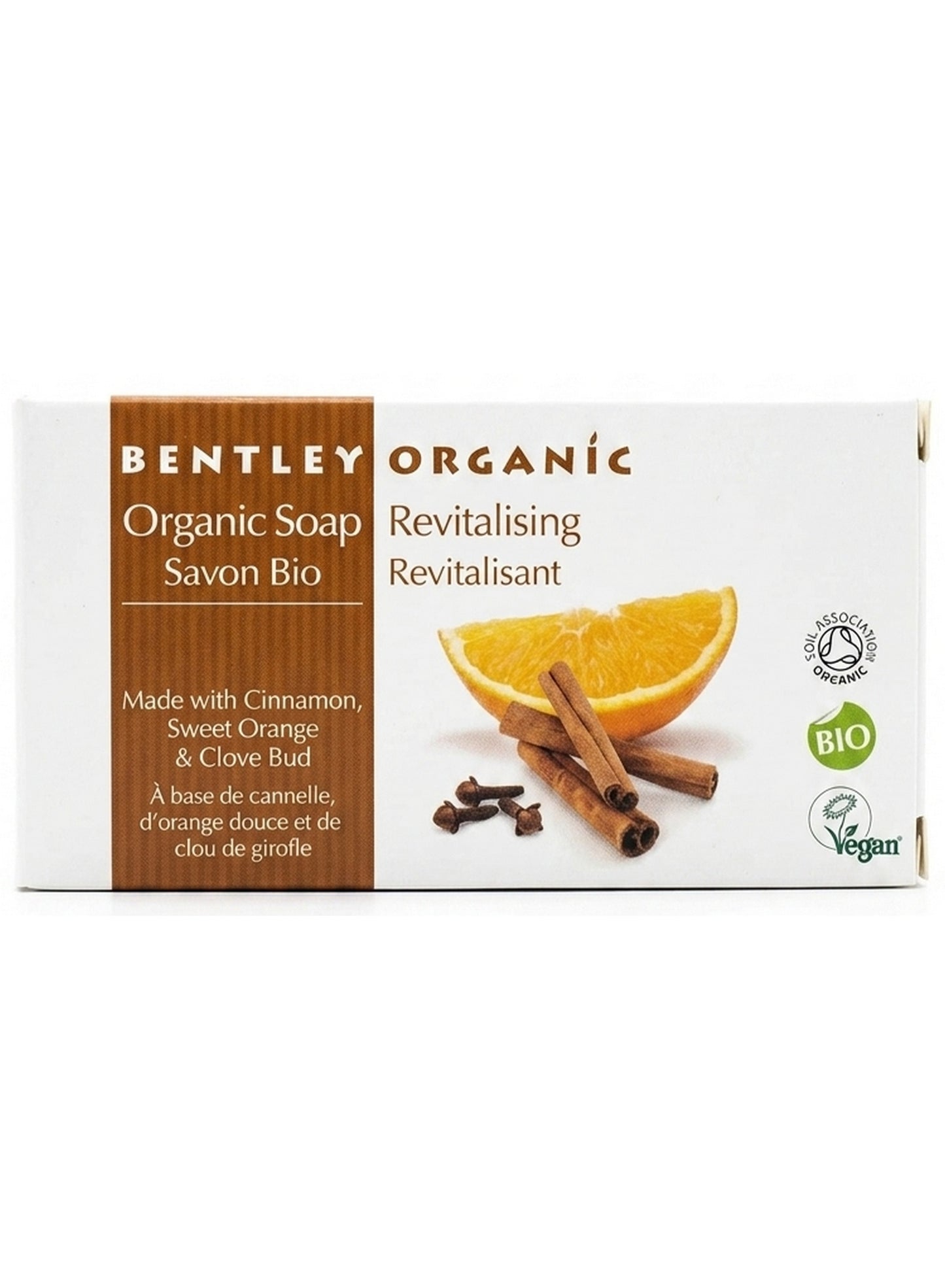 bentley organic, bud 150g, cinnamon sweet, cinnamon sweet orange, clove bud, clove bud 150g, orange clove, orange clove bud, organic soap, revitalising organic, revitalising organic soap, skin care, skincare, sweet orange, sweet orange clove