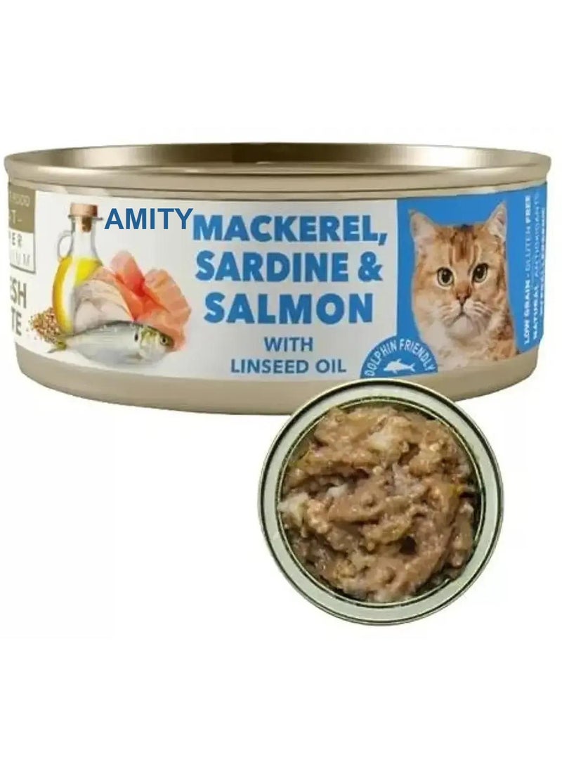 Amity Mackerel Sardine & Salmon Cat Food 80g