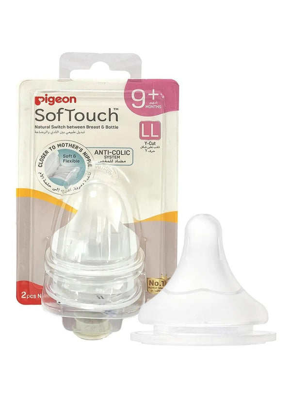 Pigeon Softouch Wide Neck Nipples 9 Months+