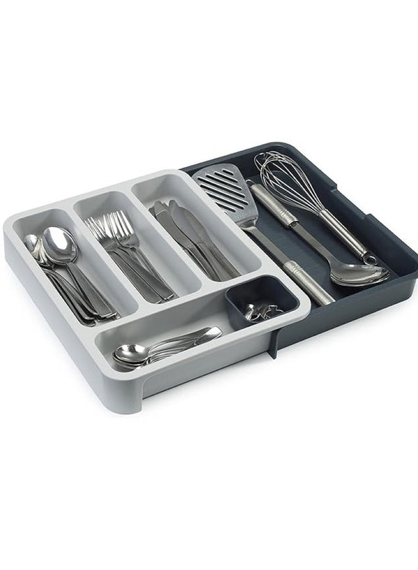Expandable Cutlery Tray Grey by Joseph Joseph