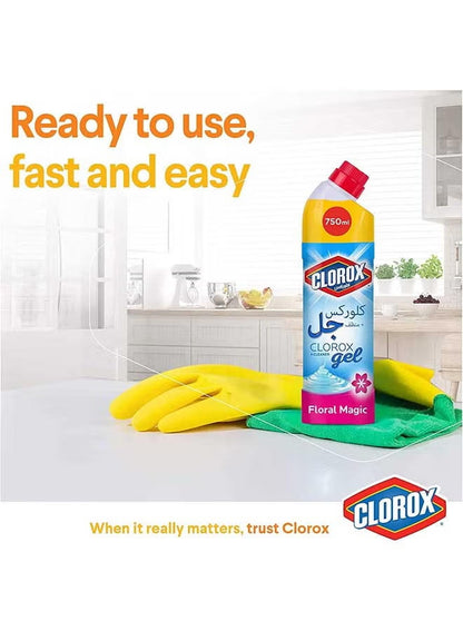 air dry, bleach gel, bleach gel cleaner, cleaner kills, clorox, floral magic, floral magic bleach, gel cleaner, gel cleaner kills, germs 750ml, hard non, magic bleach, magic bleach gel, one cup, stain removal