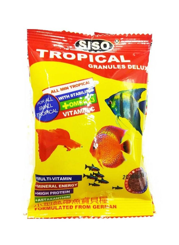 Siso Tropical Granules Deluxe Fish Food 20G