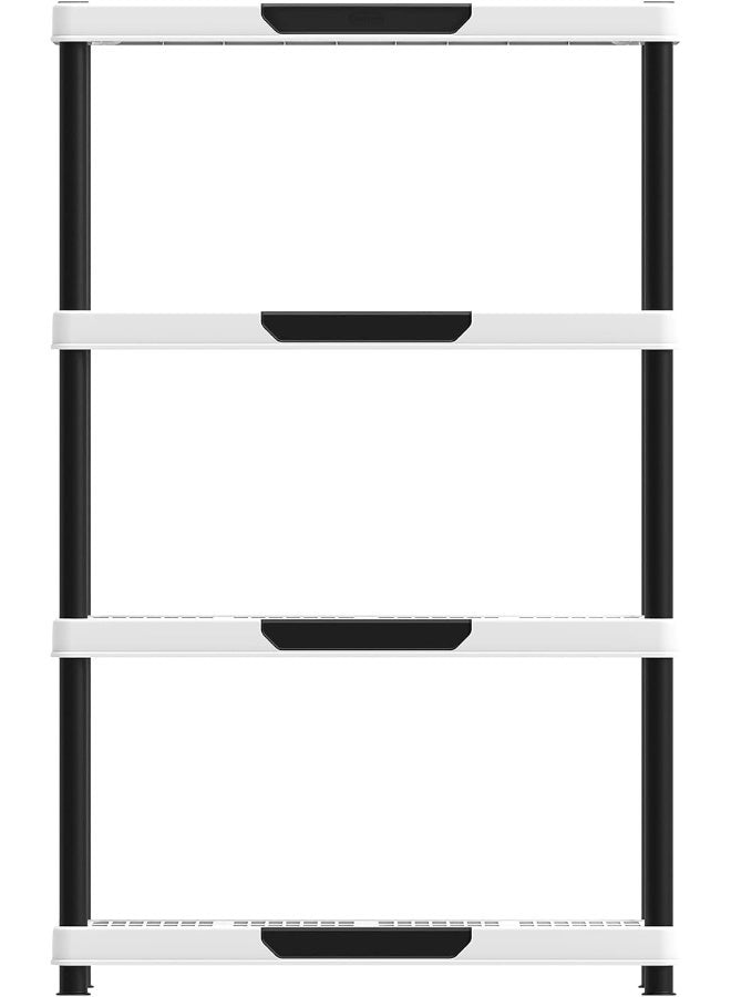 Cosmoplast 4-Tiers Shelving Storage Rack White