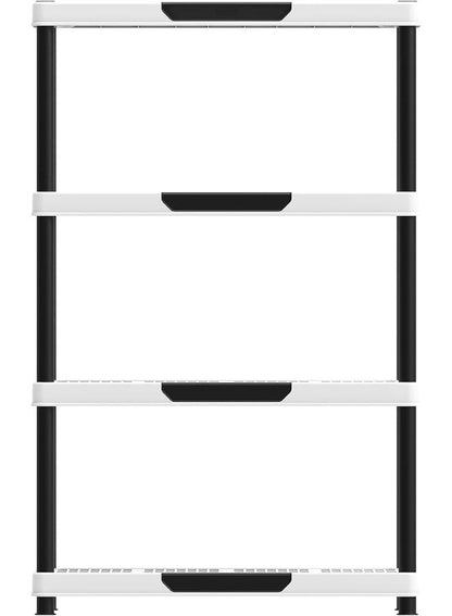 Cosmoplast 4-Tiers Shelving Storage Rack White