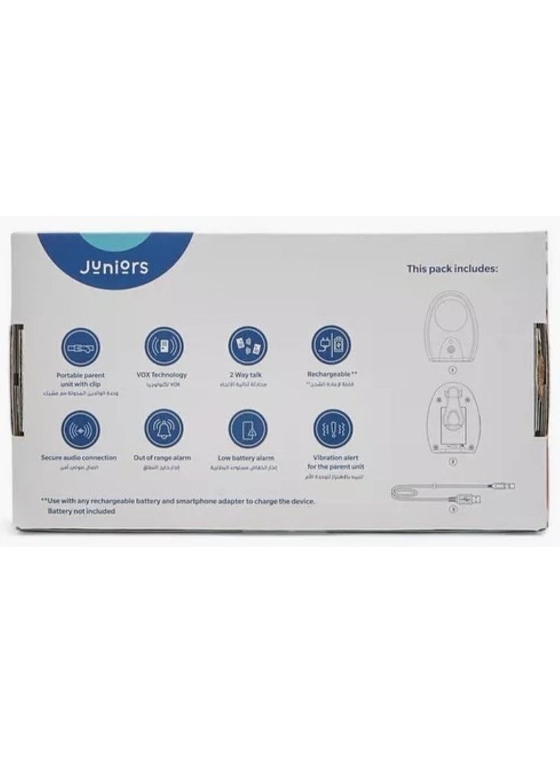 JUNIORS Essential Audio Baby Monitor