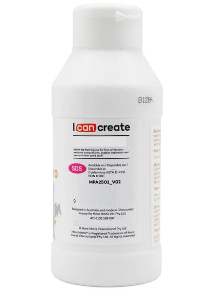 Mont Marte White Texture Gesso 250ML