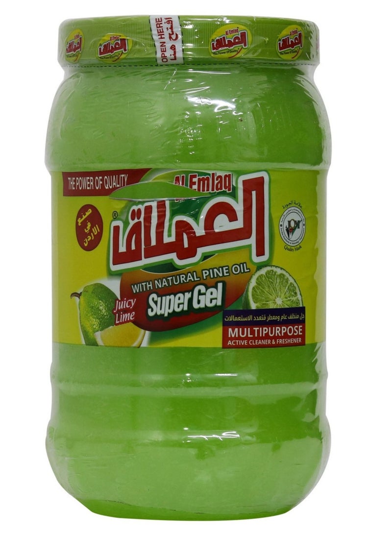 Al Emlaq Super Dishwashing Gel Juicy Lime 1kg