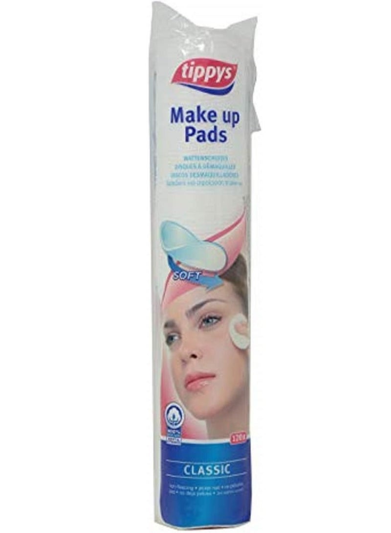 Tippys Make Up Pads Classic Pack of 120