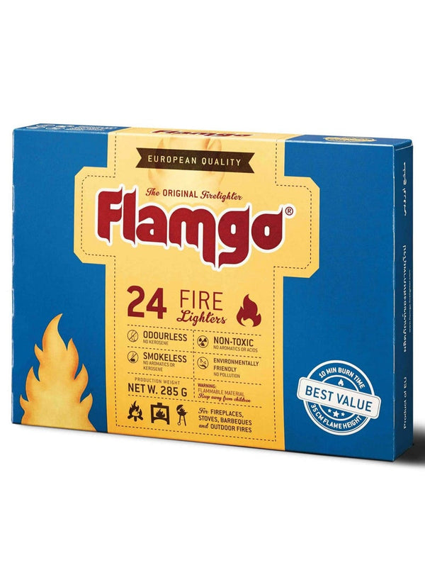 FLAMGO Fire Lighters Charcoal Starter 24 Pcs