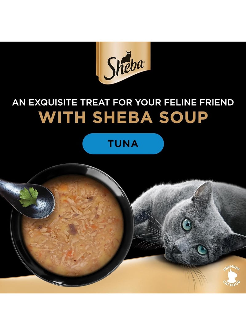 Sheba Cat Soup with Tuna - Pack of 4x40g