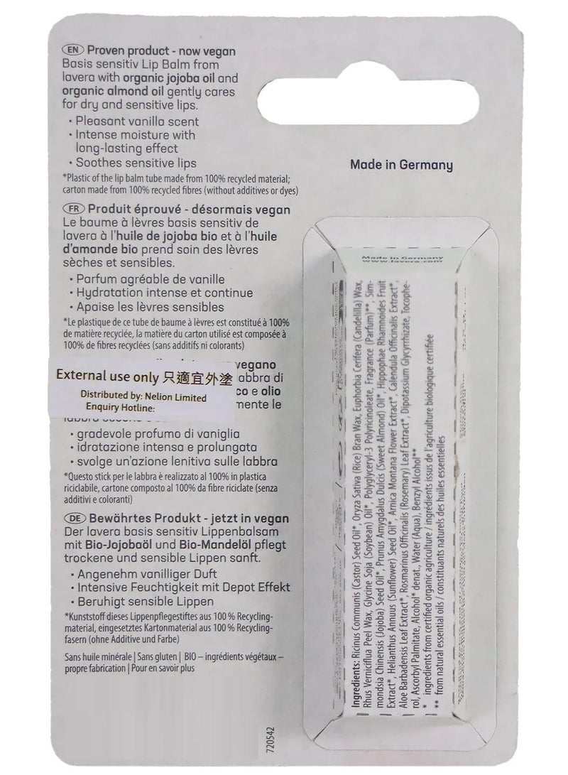 Lavera Basis Organic Sensitive Lip Balm 4.5 Gm
