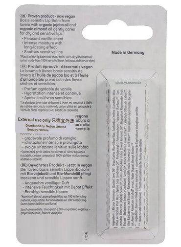 Lavera Basis Organic Sensitive Lip Balm 4.5 Gm