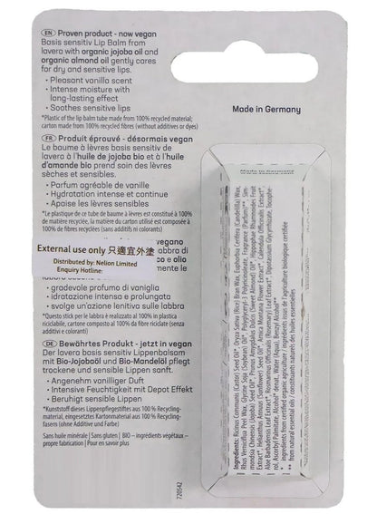 Lavera Basis Organic Sensitive Lip Balm 4.5 Gm