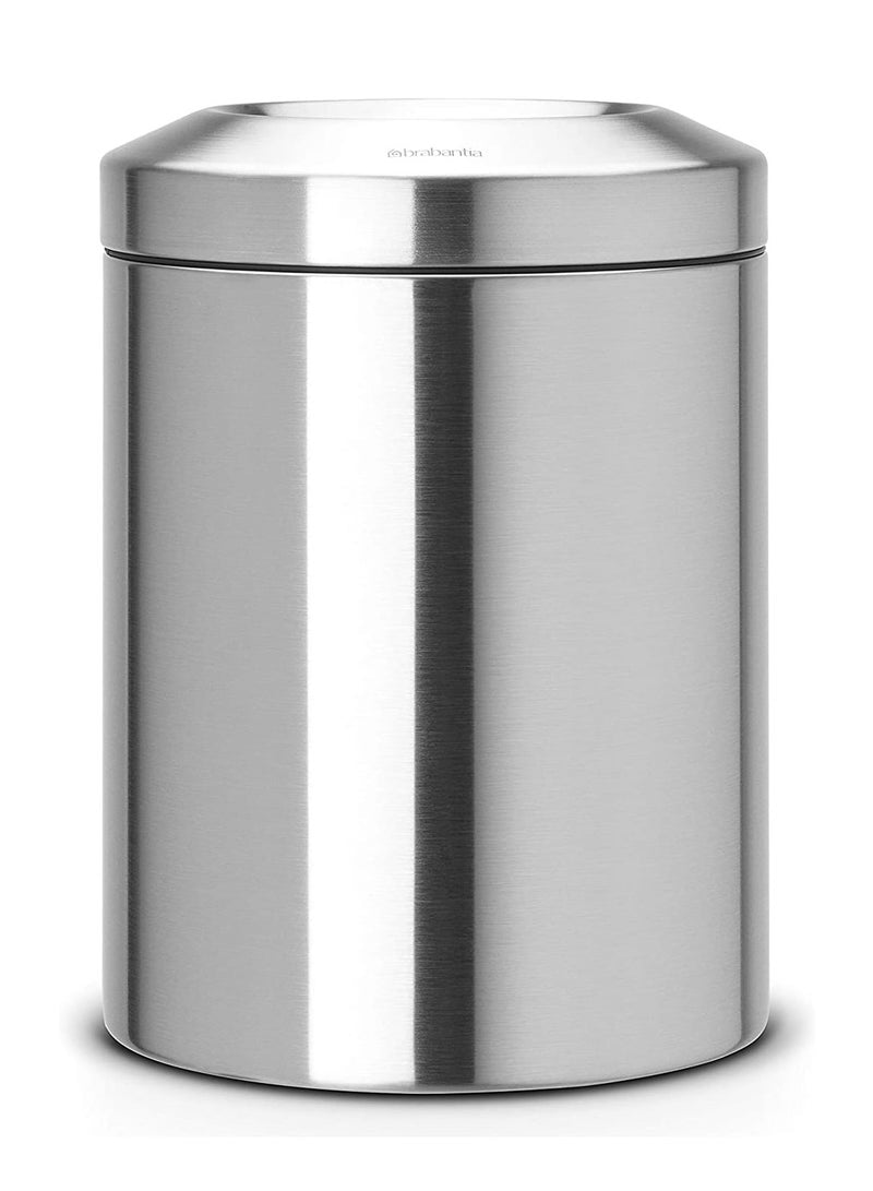 Brabantia Flame Guard Waste Paper Bin 7L Brilliant Steel