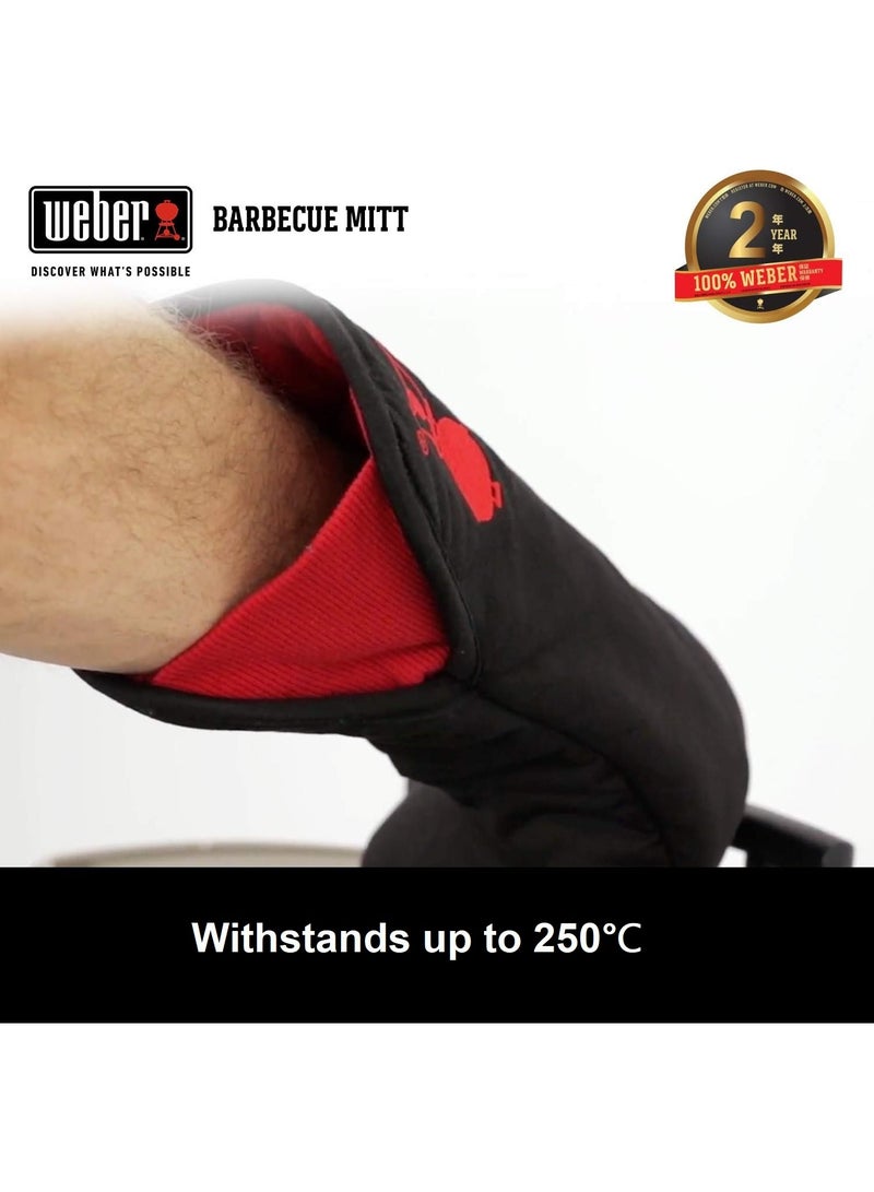 Weber Cotton Heat Resistant Mitts Black