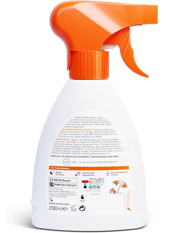 CALYPSO Kids Disappearing Blue Lotion Spray SPF30 200ML