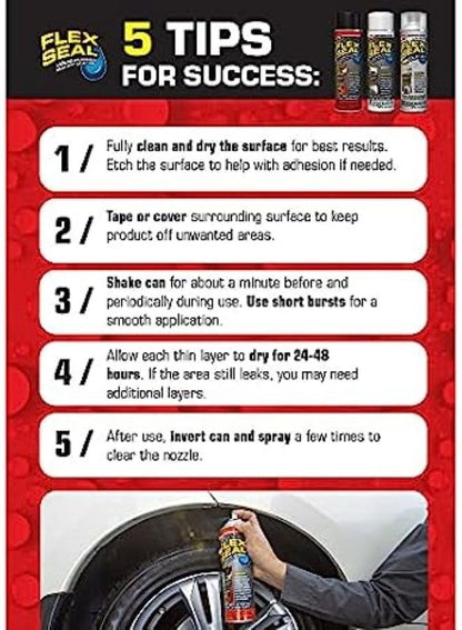 Flex Seal Rubber Spray Sealant 396 Gm White