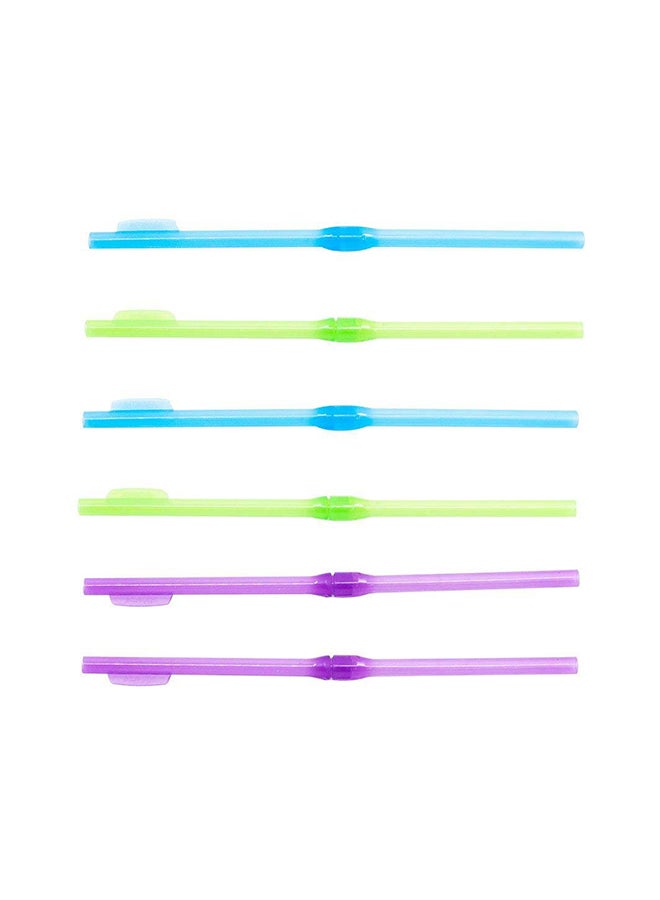 Sistema 6-Piece Reusable Drinking Straws - Multicolor