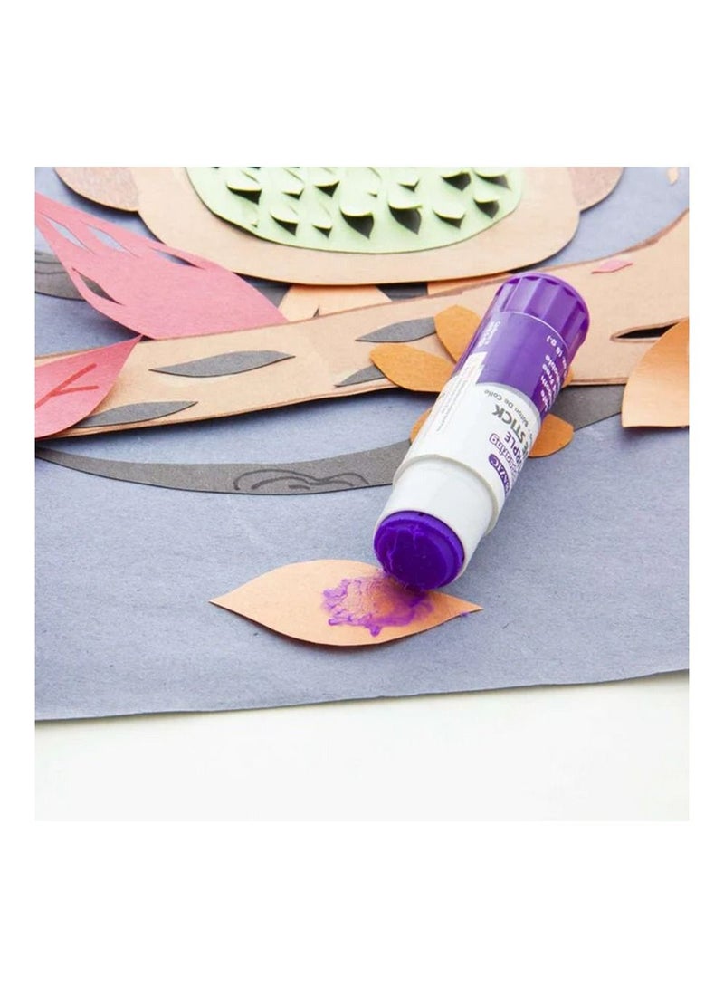 Bazic Washable Disappearing Purple Glue Stick 42g