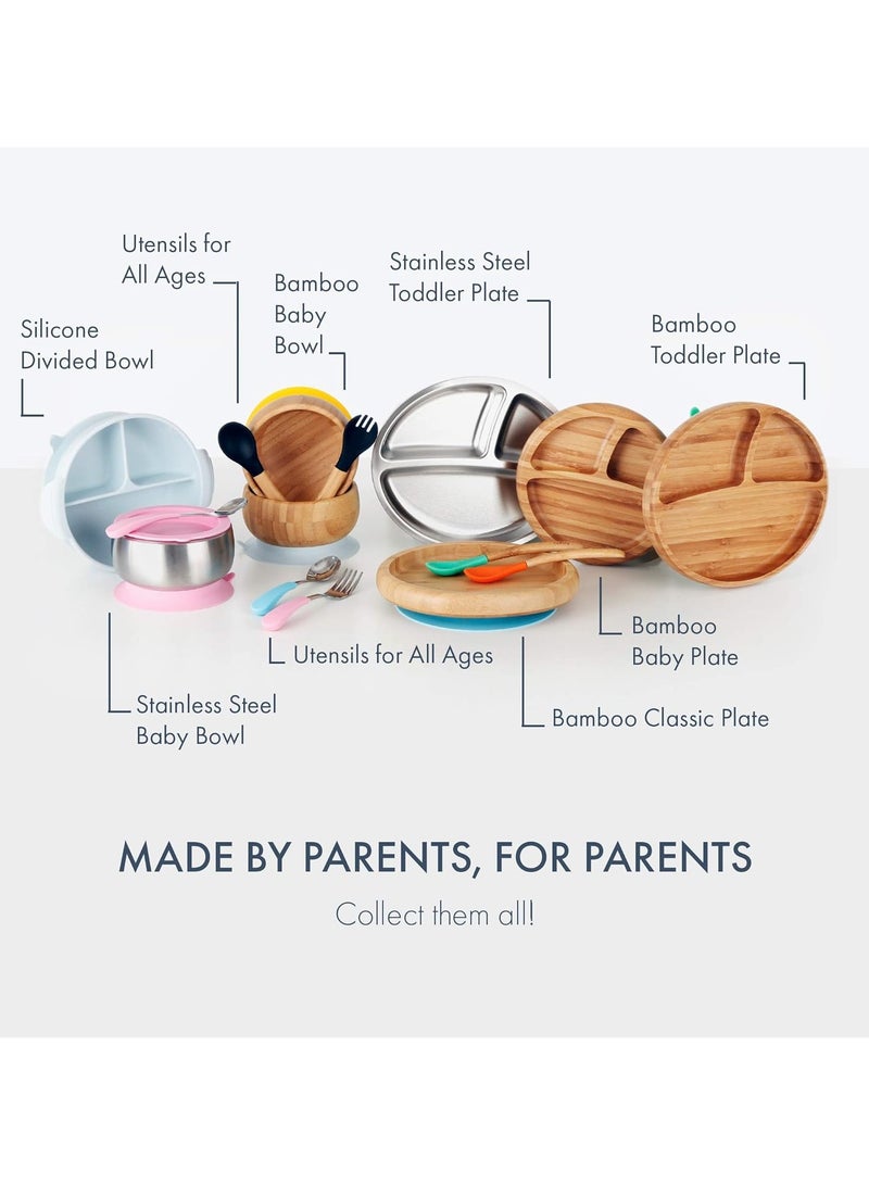 Avanchy Bamboo Suction Bowl + Spoon for Baby