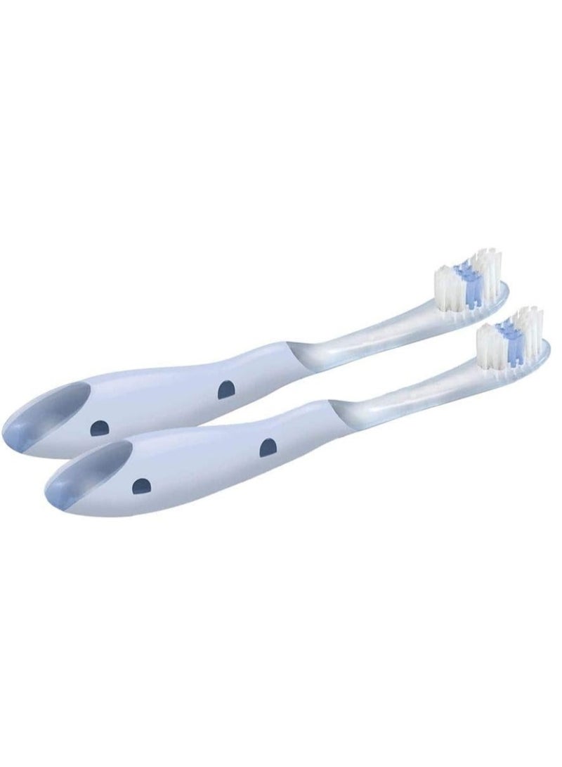 Toddler Toothbrush 2 Pack White - The FIRST Years