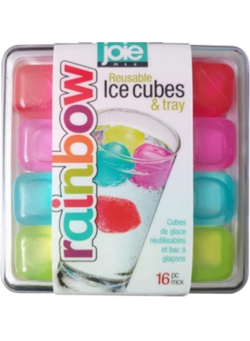 Joie Reusable Ice Cubes & Tray Set - Rainbow