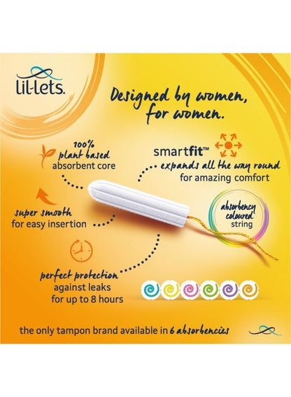 Lil-Lets Smartfit Non-Applicator Tampons 16 Pack