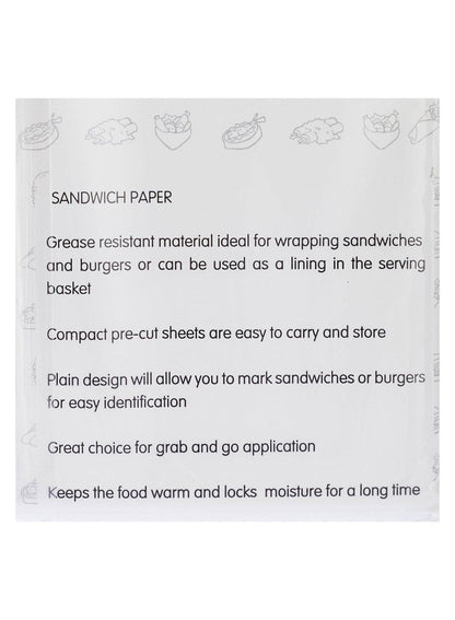 Hotpack Sandwich Paper Wrap 800 Sheets