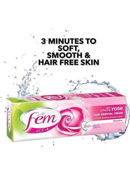 Fem Skin Softening Hair Removal Cream 120G