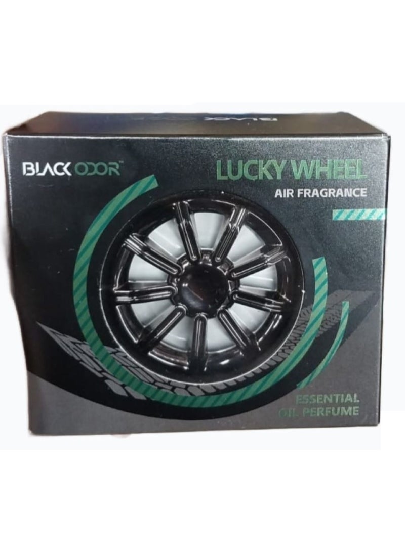 BLACK ODOR Lucky Wheel Car Air Freshener - Vanilla Scent