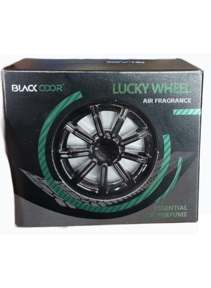 BLACK ODOR Lucky Wheel Car Air Freshener - Vanilla Scent