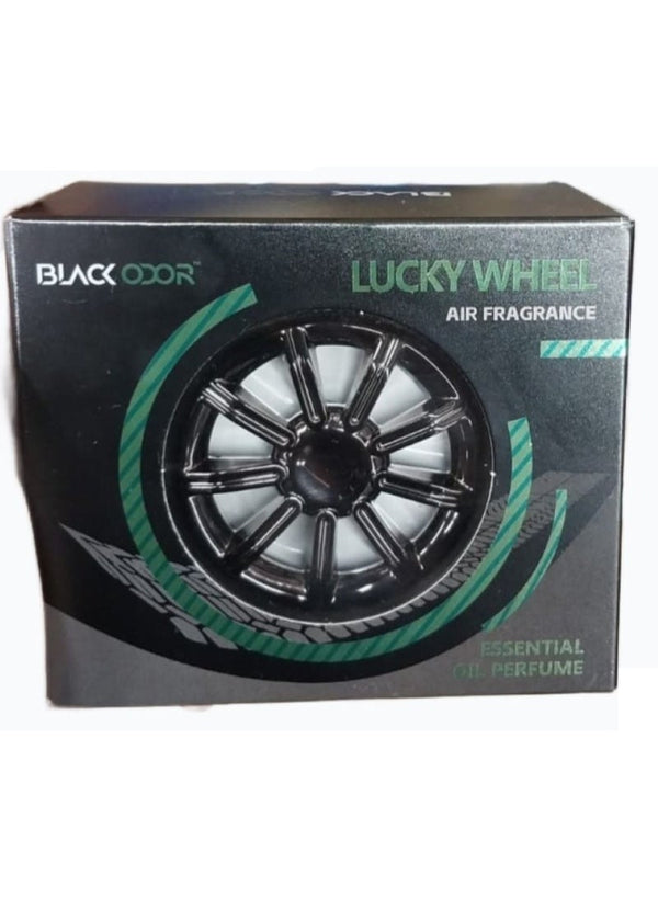 BLACK ODOR Lucky Wheel Car Air Freshener - Vanilla Scent