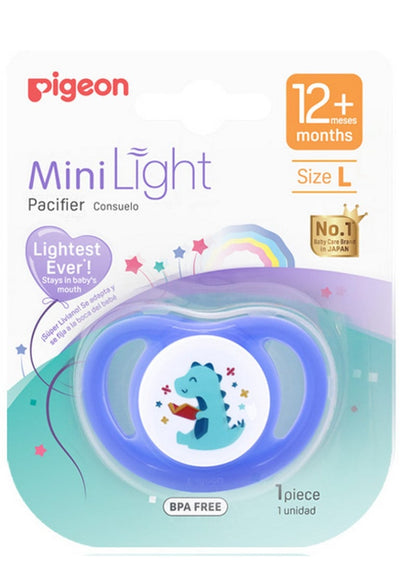 Pigeon Mini Light Dino Read Pacifier Size L
