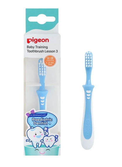Pigeon Lesson 3 Training Toothbrush - Blue