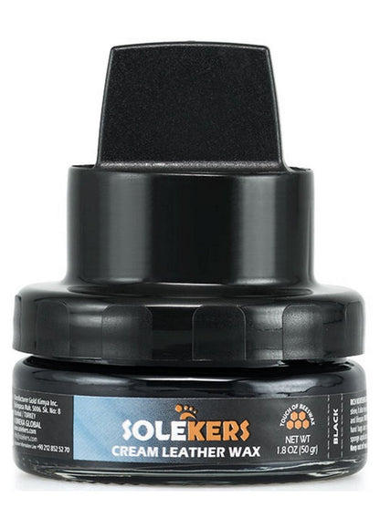 SOLEKERS Cream Leather Wax Black 50 ML