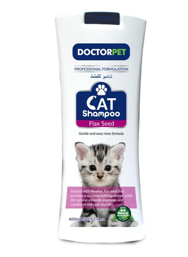 DoctorPet Flax Seed Cat Shampoo 400 ML