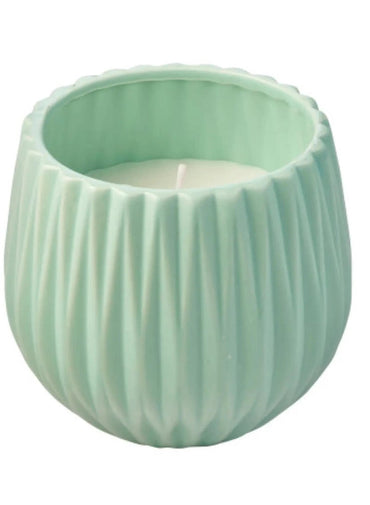 Waxworks Citronella Wax Candle With Ceramic Geometric Pot