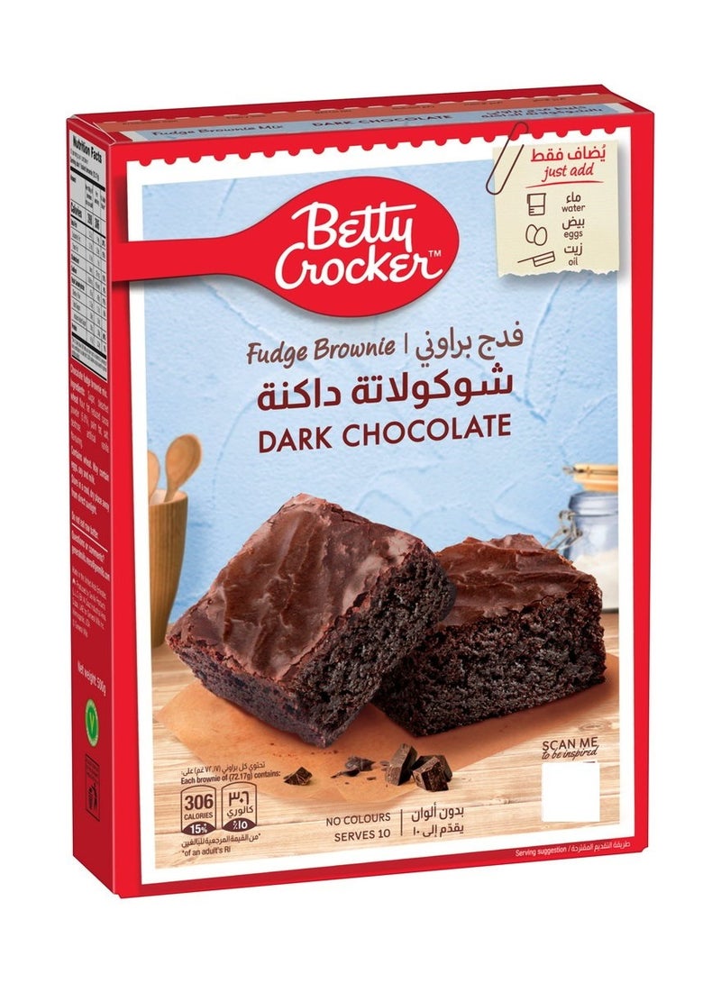 Betty Crocker Dark Chocolate Fudge Brownie 500 G